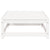 3 Piece Garden Lounge Set White Solid Pinewood