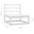 3 Piece Garden Lounge Set White Solid Pinewood