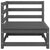 3 Piece Garden Lounge Set Grey Solid Pinewood