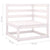 3 Piece Garden Lounge Set White Solid Pinewood