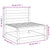 3 Piece Garden Lounge Set White Solid Pinewood