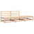 3 Piece Garden Lounge Set Solid Pinewood