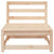 3 Piece Garden Lounge Set Solid Pinewood