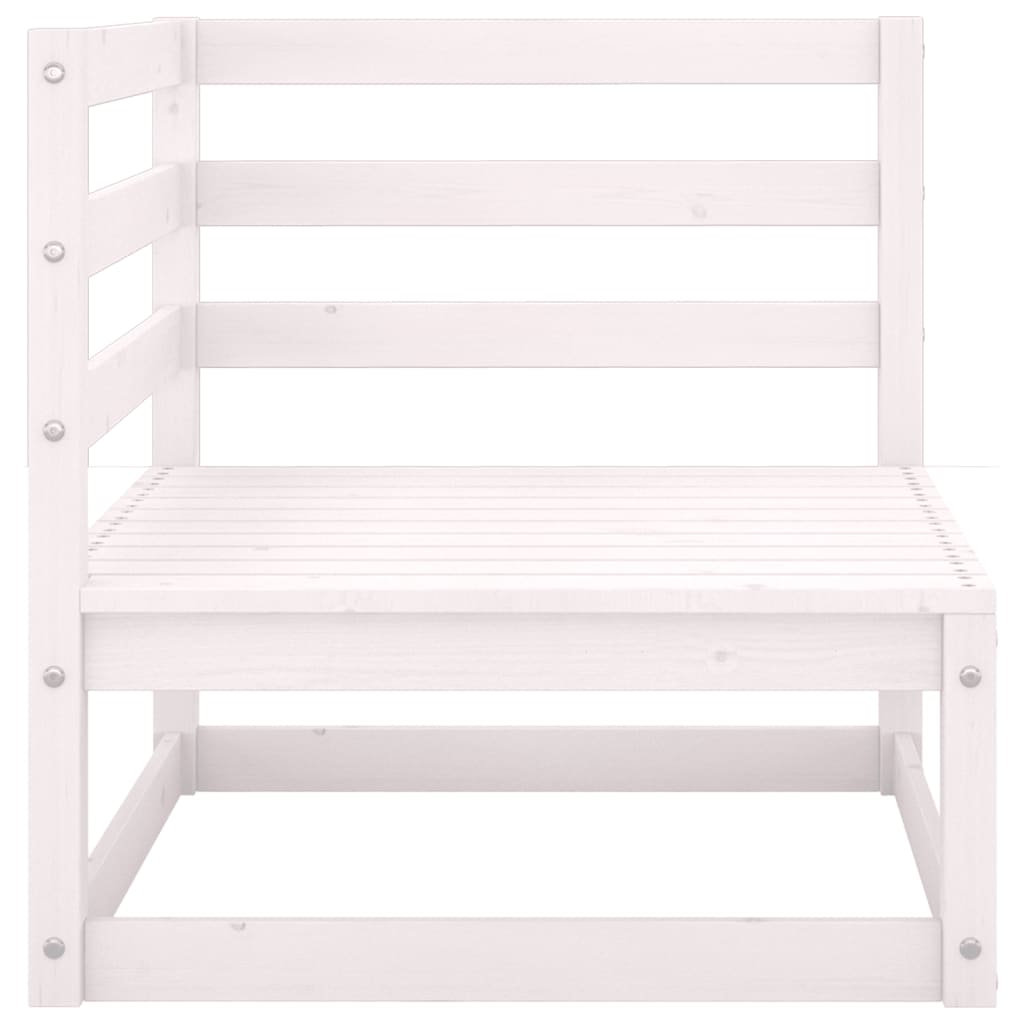 Garden Corner Sofa with Anthracite Cushions Solid Pinewood