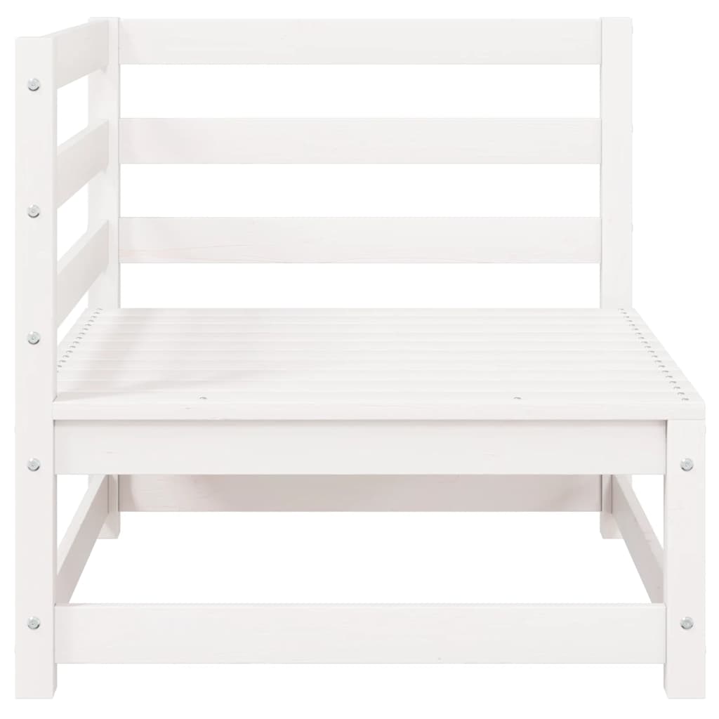 Garden Corner Sofa with Anthracite Cushions Solid Pinewood