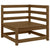 Garden Corner Sofa with Cream Cushions Solid Pinewood