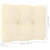 Garden Middle Sofas with Cream Cushions 2 pcs Solid Pinewood