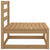 Garden Middle Sofas with Cream Cushions 2 pcs Solid Pinewood