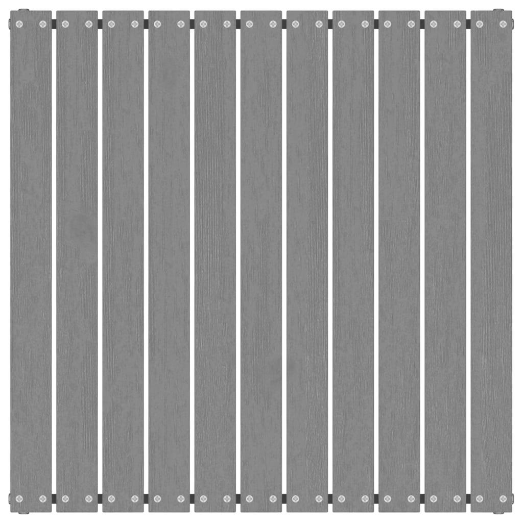 Garden Footstools with Cushions 2 pcs Grey Solid Pinewood