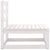 2 Piece Garden Lounge Set with Cushions White Solid Pinewood