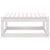 2 Piece Garden Lounge Set with Cushions White Solid Pinewood