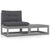 2 Piece Garden Lounge Set with Cushions Grey Solid Pinewood