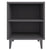 Bed Cabinets with Metal Legs 2 pcs Grey 40x30x50 cm
