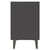 Bed Cabinets with Metal Legs 2 pcs Grey 40x30x50 cm