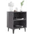 Bed Cabinets with Metal Legs 2 pcs High Gloss Grey 40x30x50 cm