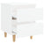 Bed Cabinets with Solid Pinewood Legs 2 pcs White 40x35x50 cm