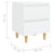 Bed Cabinets with Solid Pinewood Legs 2 pcs White 40x35x50 cm