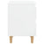 Bed Cabinets & Pinewood Legs 2 pcs High Gloss White 40x35x50cm