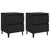 Bed Cabinets 2 pcs Black 40x35x50 cm Engineered Wood