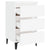 Bed Cabinet with Metal Legs White 40x35x69 cm