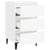 Bed Cabinet with Metal Legs 2 pcs White 40x35x69 cm