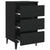 Bed Cabinet with Metal Legs 2 pcs Black 40x35x69 cm