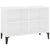 TV Cabinet with Metal Legs White 69.5x30x50 cm