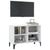 TV Cabinet with Metal Legs White 69.5x30x50 cm