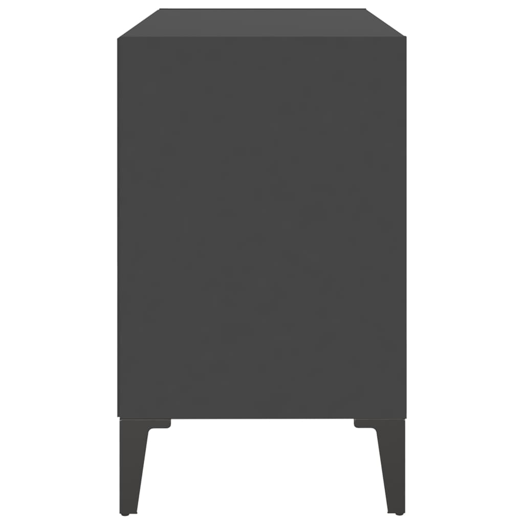 TV Cabinet with Metal Legs Grey 69.5x30x50 cm