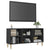 TV Cabinet with Solid Wood Legs Grey 103.5x30x50 cm