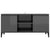 TV Cabinet with Metal Legs High Gloss Grey 103.5x35x50 cm