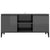 TV Cabinet with Metal Legs High Gloss Grey 103.5x35x50 cm