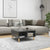 Coffee Table High Gloss Grey 60x60x30 cm Engineered Wood