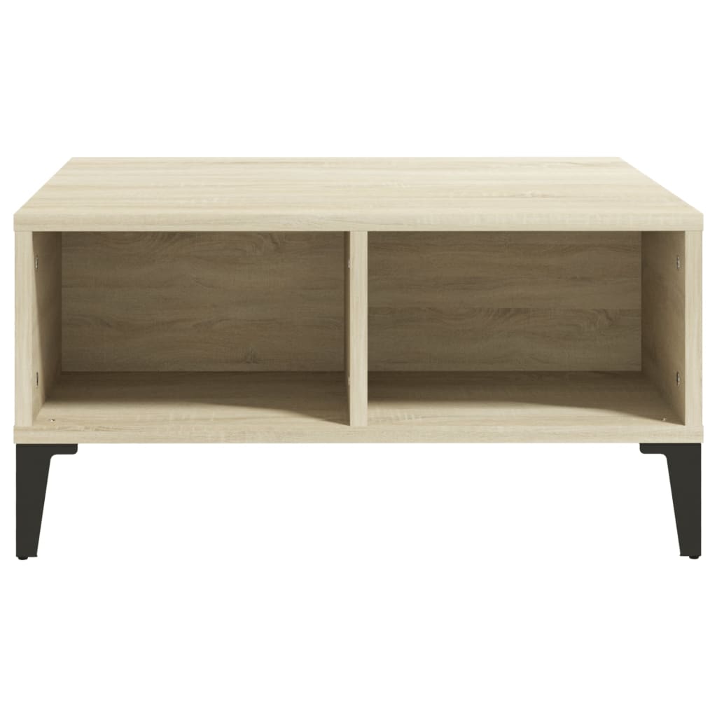 Coffee Table Sonoma Oak 60x60x30 cm Engineered Wood