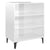 Sideboard High Gloss White 57x35x70 cm Engineered Wood