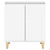 Sideboard with Solid Wood Legs White 60x35x70 cm Engineered Wood