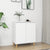 Sideboard with Solid Wood Legs White 60x35x70 cm Engineered Wood