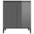 Sideboard High Gloss Grey 60x35x70 cm Engineered Wood