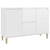 Sideboard High Gloss White 101x35x70 cm Engineered Wood