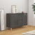 Sideboard High Gloss Grey 101x35x70 cm Engineered Wood