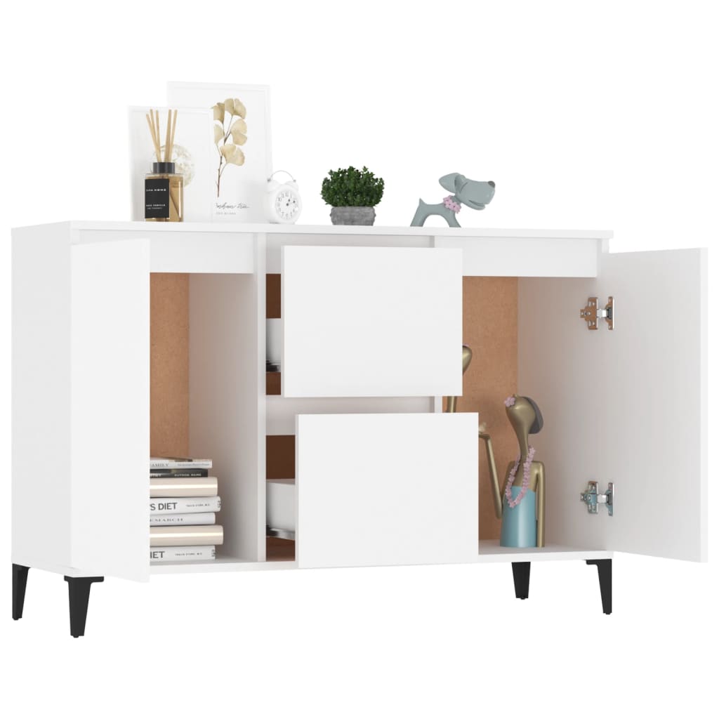 Sideboard White 104x35x70 cm Engineered Wood