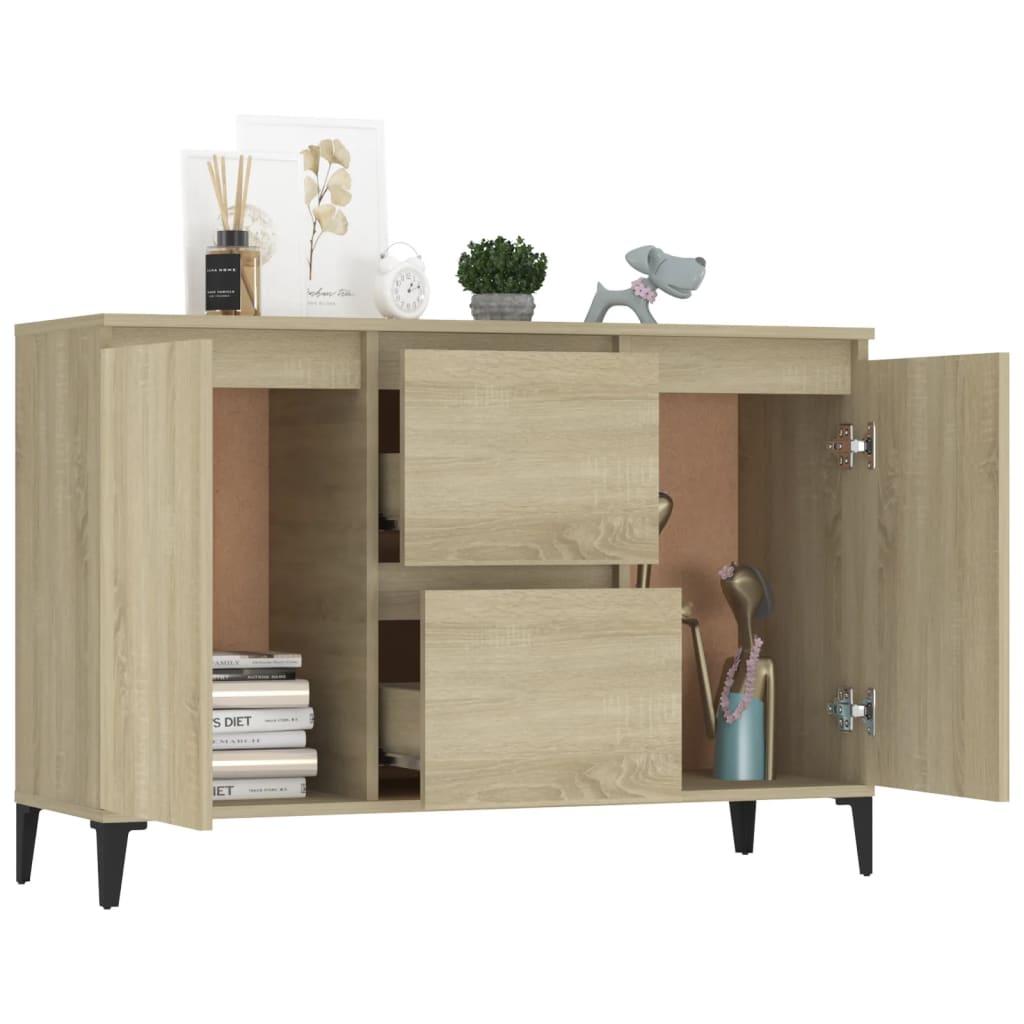 Sideboard Sonoma Oak 102x35x70 cm Engineered Wood