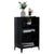 Sideboard High Gloss Black 57x35x90 cm Engineered Wood