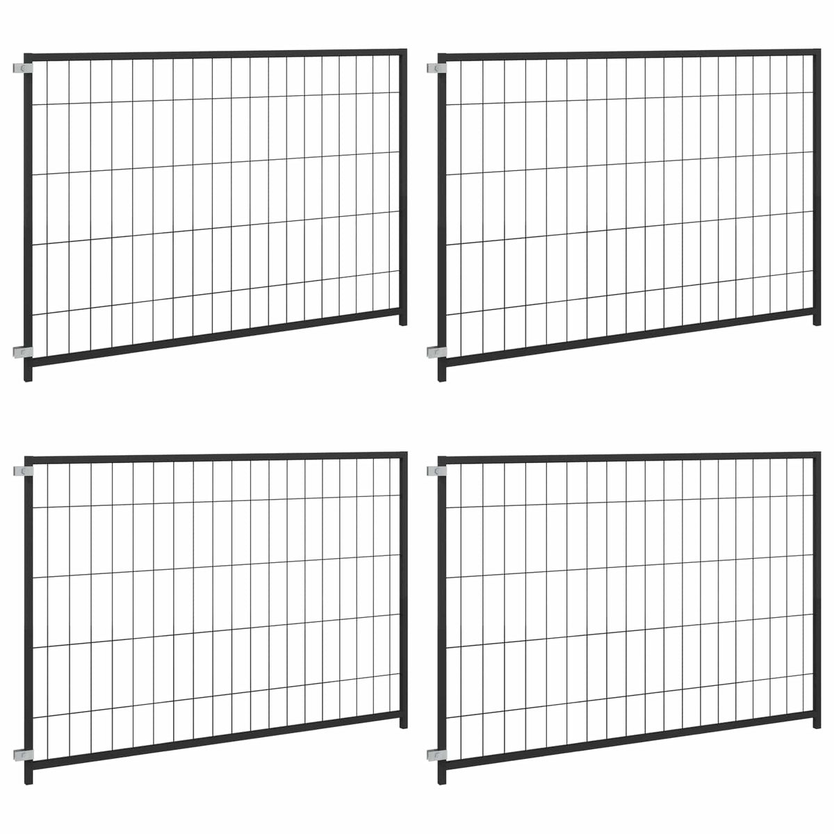 Animal Cage without Door Black 300 x 100 x 70 cm Steel