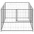 Dog Kennel Silver 200x100x70 cm Steel