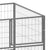 Dog Kennel Silver 200x100x70 cm Steel