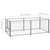 Dog Kennel Silver 200x100x70 cm Steel