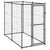 Outdoor Dog Kennel Steel 110x220x180 cm