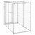 Outdoor Dog Kennel Galvanised Steel with Roof 110x220x180 cm