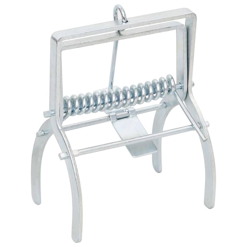 Mole Traps 4 pcs Silver Galvanised Steel